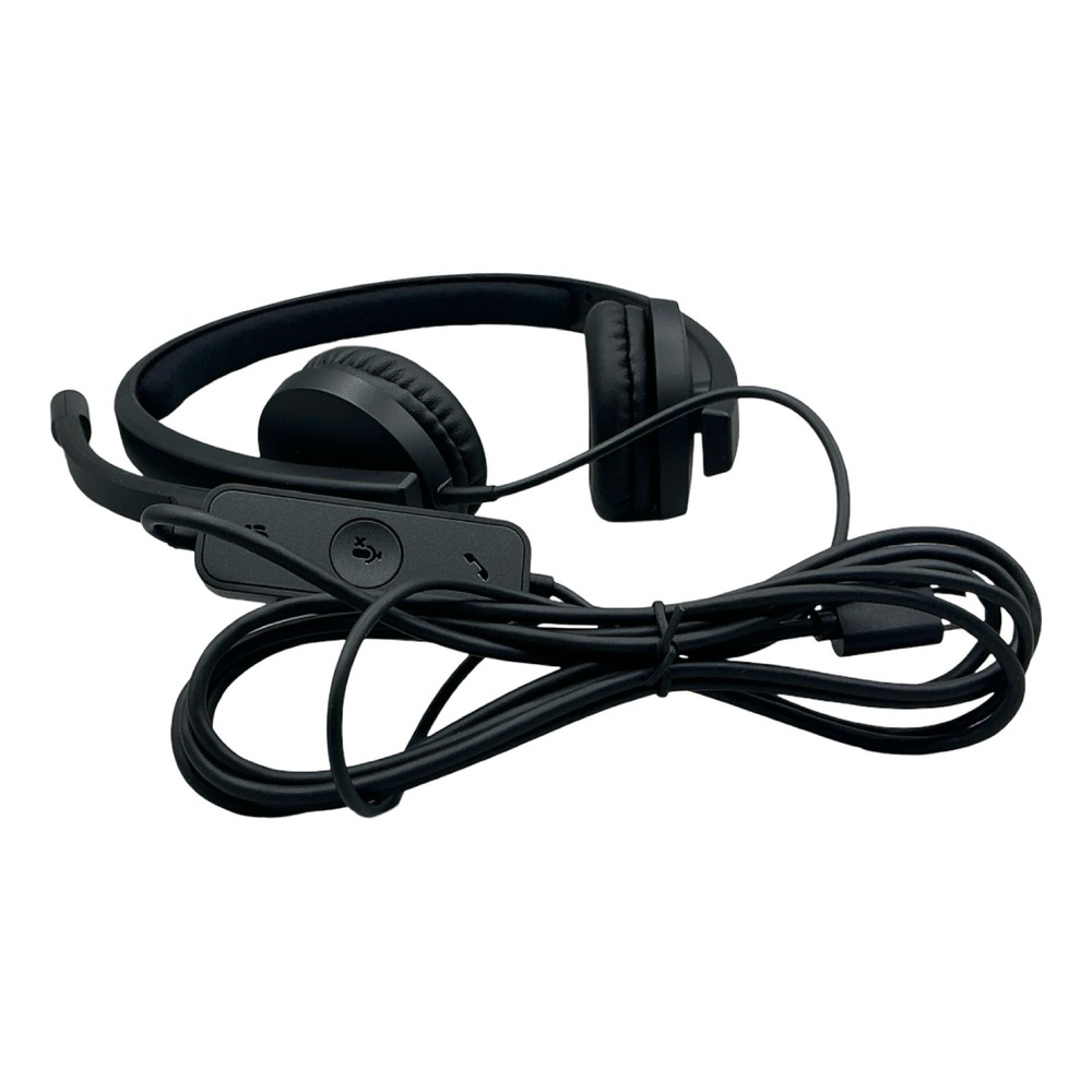 Logitech H570e USB Stereo Headset Wired On-Ear Headphones Black USB-C